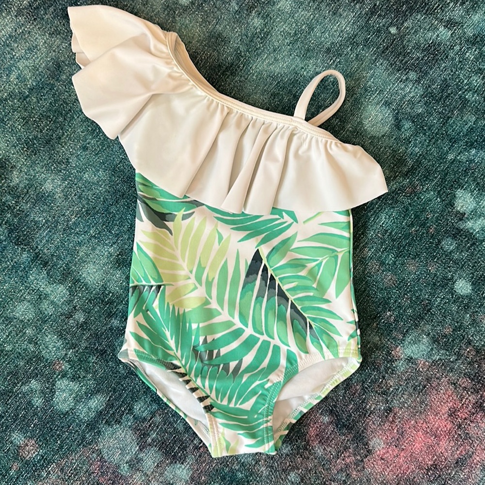 Janie and Jack tropical one piece bathing suit 2T